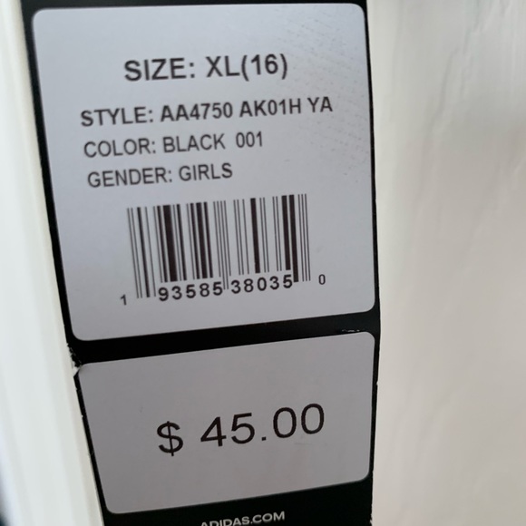 Adidas girls thin hoody size XL (16) BNWT - Picture 6 of 6